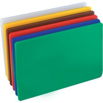 Winware Set of 6 Hygiplas Low Density Chopping Boards