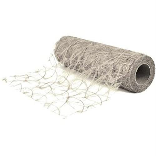 Rayher Faserseide „modern“, Silber, Rolle 5 m, Breite 30 cm, Deko-Vlies, Tischband, Tischläufer, für perfekte Tischdekorationen, 5521822