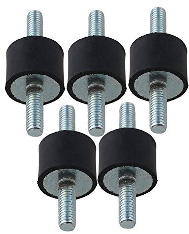 Lot de 5 supports anti-vibration de 6 mm, en caoutchouc, vis aux deux extrémités, pour pompe, BQLZRN12473
