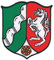 Aufnäher Bügelbild Iron on Patches Applikation Landeswappen Nordrhein - Westfalen