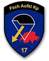 Aufkleber/Sticker Fsch Aufkl Kp 17 Fallschirmspringer Kompanie KSK 5x7cm#A2278