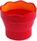 Faber-Castell 181510 CLIC & GO - Vaso de agua plegable (plástico), color rojo