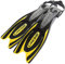 Cressi Herren Flossen Frog Plus, schwarz/gelb, 45/47, BF205144
