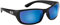 Flying Fisherman Cay Sal Polarisierte Sonnenbrille mit AcuTint UV-Blocker für Angeln und Outdoor-Sport, Mattschwarzer Rahmen/Rauchblau verspiegelte Gläser