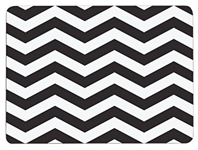 Premier Housewares 1203624 Chevron Placemats - Set of 4, Black/White, H2 x W29 x D22cm