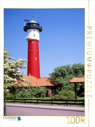 CALVENDO Puzzle Leuchtturm Insel Wangerooge 1000 Teile Puzzle hoch | Lege-Größe cm Foto-Puzzle für glückliche Stunden