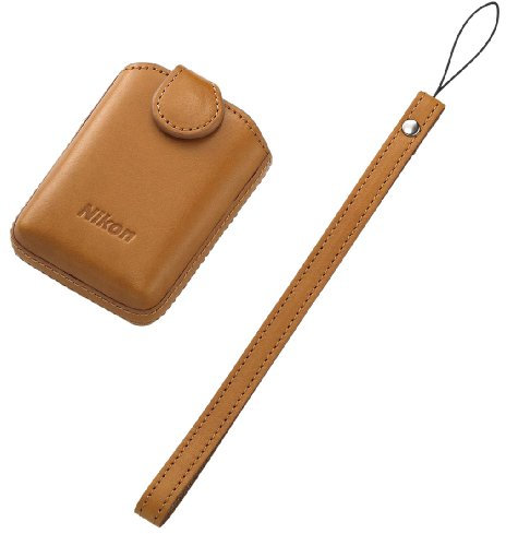 Custodia in pelle per fotocamera Nikon Coolpix S01 – nero