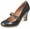 Journee Collection Damen-Pumps, grau lackiert, 38.5 EU