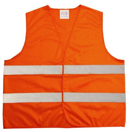Timtina® Warnweste ORANGE NORM (EN ISO 20471:2013) ERSETZT (EN 471)