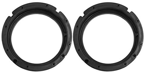 sourcing map 6.5 Inch Car Black Plastic Speaker Spacers Round 2 Pcs