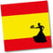 PARTY DISCOUNT Servietten Spanien 3 lagig 20 Stk. 33 x 33 cm