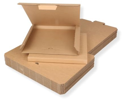 25 St. LP Schallplatten Versandkartons Kartonage für 3-6 Vinyl LP Maxi 12 Zoll 325x325x20 mm extra stark