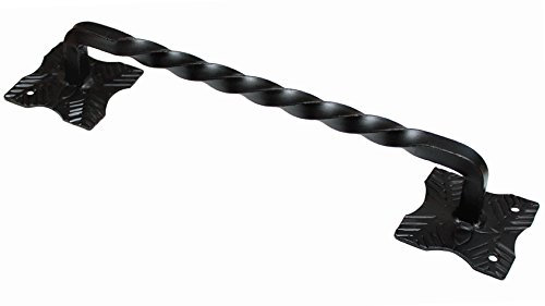 KeyMet Maniglia in acciaio per porta in ferro battuto 230 nero