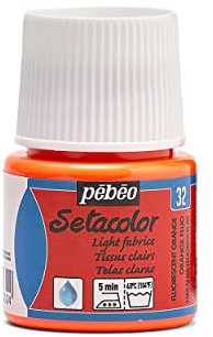 PEBEO PINTURA Setacolor Tejidos Claros Naranja F. 45ml