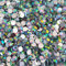 MajorCrafts 2000pcs 5mm ss20 Flat Back Resin Rhinestone Embellishment Gems (Crystal AB C33)