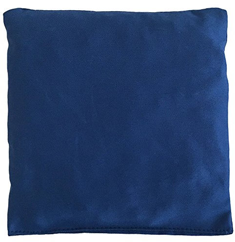 Coussin aux pépins de raisins - Bouillotte sèche 12x12cm - Bleu gentiane- Coton biologique - Coussin thermique - Compresse froide - Chaufrette - Coussin aux graines