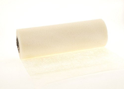 jb® 20m Tischband Tischläufer Tischvlies Vlies Vliesband Kommunion Konfirmation Tischdeko Band Dekostoff Deko Breite 23cm (Creme)