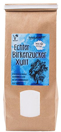 Kräuterladen Echter Birkenzucker (Xylit), natürlicher Zuckerersatz ohne Mais aus Finnland (1 x 1kg)