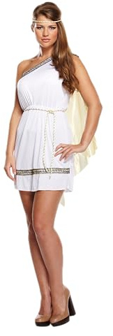 Damen Kostüm Römische Göttin antikem griechischen Toga Kostüm Outfit U37158