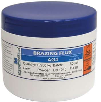 3S SuperSamaStore Polvere Diossidante per Brasatura e Saldobrasatura | Polvere Flux Disossidante Universale Professionale per Saldare Leghe d’Argento, Metalli Ferrosi e Non Ferrosi, 250g