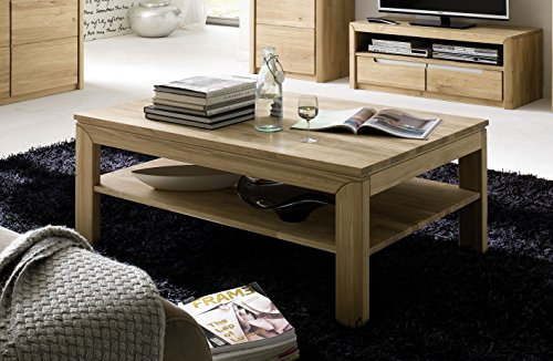 Couchtisch Eiche Bianco massiv geölt und gewachst