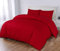 Sapphire Collection 100% Egyptian Cotton 300 Thread Count Duvet Cover With Pillow Case Bedding Set (Super King, Red)