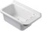 Negrari 2060 Lavatoio-Pilozzo da Parete, Resina PP, 60 x 34 cm, Bianco, Media
