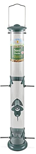 Walter Harrison's Wild Bird Seed Feeder, Green, 51 cm Large | Durable Die Cast Material, Easy Fill & Clean, Attracts Various Wild Birds