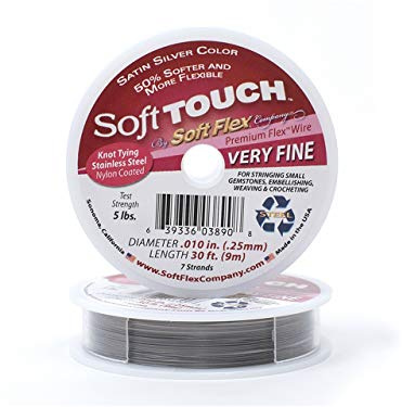 SOFT TOUCH BEADING WIRE 0.010INCH/0.25MM 30 FEET SOFT FLEX /XFINE