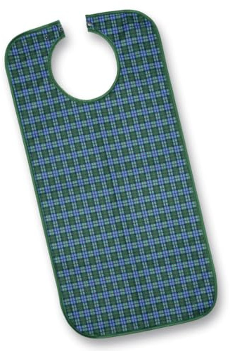 Suprima Ess-Schürze Polyester Druckverschluss blaugrün kariert