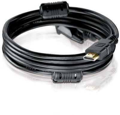 HDSupply High Speed HDSupply X-HC High-Speed HDMI/DVI Single Link Kabel mit Ferrite 1,0 m vergoldet schwarz mit ferriten