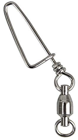 emma kites Fishing Swivel with Coastlock Snap Ball Bearing Solid Welded Ring Connector of Kite Line and Bridl Fishing Terminal Tackle Accessories (4# - 100lb - 20pcs)