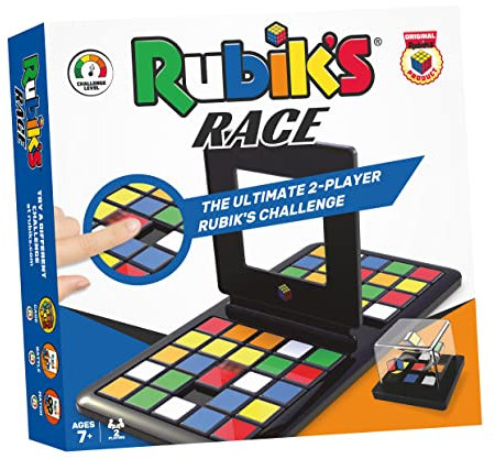 IDEAL , Rubik's Race game: The ultimate 2 player Rubik's Challenge! , Two player Family Games , For 2 Players , Ages 7+