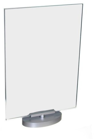 Acrylglas Werbeaufsteller / Speisekartenhalter / Werbeschild / DIN A4 Hochformat drehbar um 360°