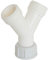 SOMATHERM FOR YOU - Derivación 2 canales tuerca girando M20 20/27 / 27 20/27 -Fitting plast Y para la alimentación de dos accesorios 20/27 tal como una lavadora o el lavavajillas