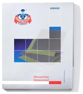 Starcke Matador Wet and Dry Sandpaper. A Weight 1 Pack of 10 Sheets 240 Grit