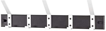 HAKU Garderobenleiste alu, schwarz, Aluminium, Metall - Maße: B 50 cm x H 14 cm x T 8 cm, Style: Modern