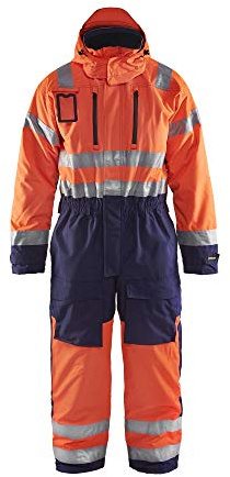 Blaklader 67631977 WINTER INSGESAMT HOHES VISUM, Orange/Marineblau, grootte C62