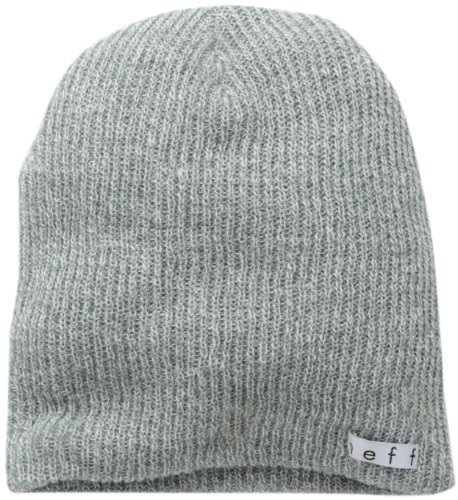 Neff Unisex Daily Heather Beanie-Mütze, Einheitsgröße, Grau meliert/Weiß