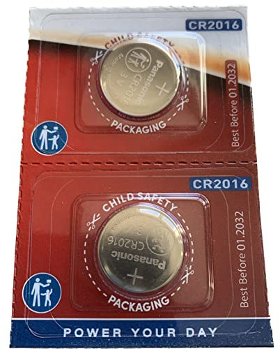 Panasonic Pack Of 2 Lithium CR2016 3V batteries Coin Cell Multi-Purpose New
