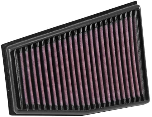 K&N Engine Air Filter: Increase Power & Acceleration, Washable, Premium, Replacement Car Air Filter: Compatible with 2010-2015 AUDI (RS4, RS5, A4, A5), 33-3032