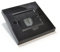kenable Cable Entry/Exit Brush Faceplate for Wall Outlet UK Single Gang Black