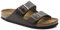 Birkenstock Unisex Arizona Pantoletten, Dunkelbraun, 38 EU Schmal