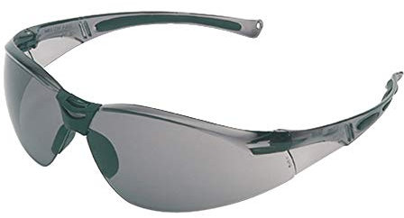 Honeywell 1015367 A800 Sporty Safety Eyewear Frame with Grey TSR Fog-Ban/Anti-Scratch Lens, Grey Frame, Soft Nosepiece for a Non-Slip Fit
