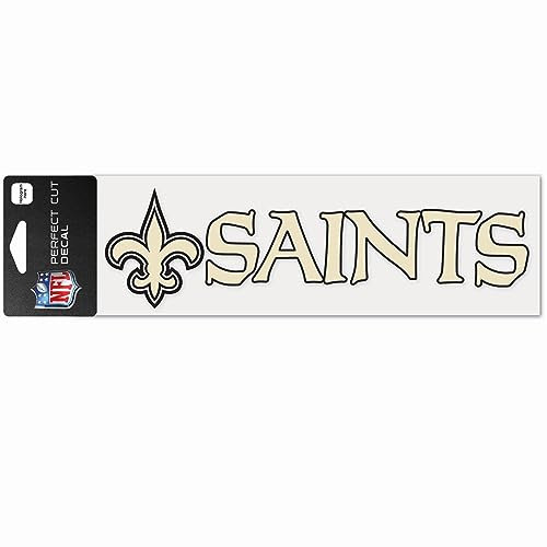 WinCraft NFL New Orleans Saints WCR49122014 Perfect Cut Decals, 7,6 x 25,4 cm