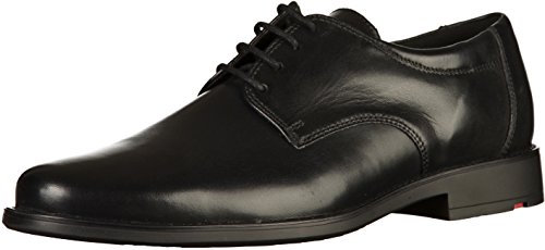 LLOYD Herren Schnürhalbschuhe Nevio, Männer Businessschuhe,Derby,Businessschuhe,Derby,schnürung,Office,büro,Freizeit,Men's,SCHWARZ,41 EU / 7.5 UK
