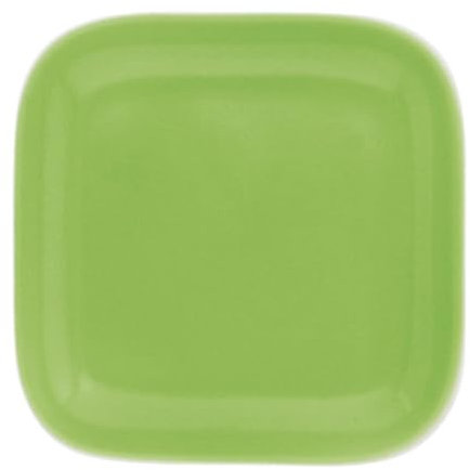 KAHLA 207761A72456C Pronto Colore Deckelchen eckig 10x10 cm fresh lime|hellgrüne kleine Platte aus Porzellan