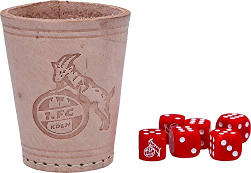 Teepe 13520 - 1. FC Köln Würfelbecher + 6 Würfel