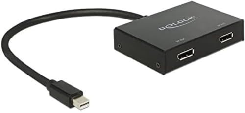 Delock 87695 DISPLAYPORT 1.2 Splitter 1 X Mini DISPLAYPORT IN 2 X DISPLAYPORT Out 4K
