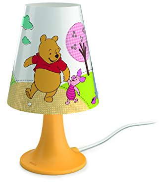 Philips 717953416 Disney Tischleuchte Winnie Puh, 220 lm, Plastik, 2,3 W Integriert, gelb, 14 x 14 x 24,4 cm